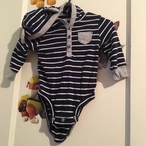 Shirt with ears on hood